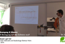 Vortrag "Was dem Körper gut tut" von Dr. Sven Seewald und Geobiologe Dietmar Hohn