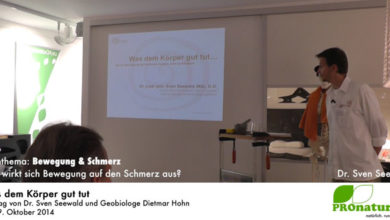 Vortrag "Was dem Körper gut tut" von Dr. Sven Seewald und Geobiologe Dietmar Hohn
