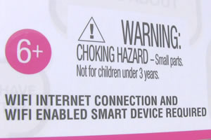 Warnung das es nur mit WLAN funktioniert