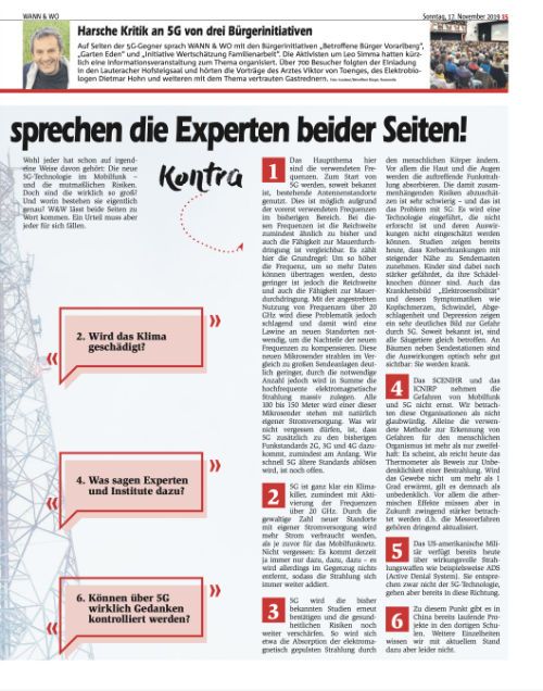 Wann & Wo 5G Beitrag Seite 2 - klicken um das PDF zu öffnen (© Wann & Wo - Anja Förtsch)